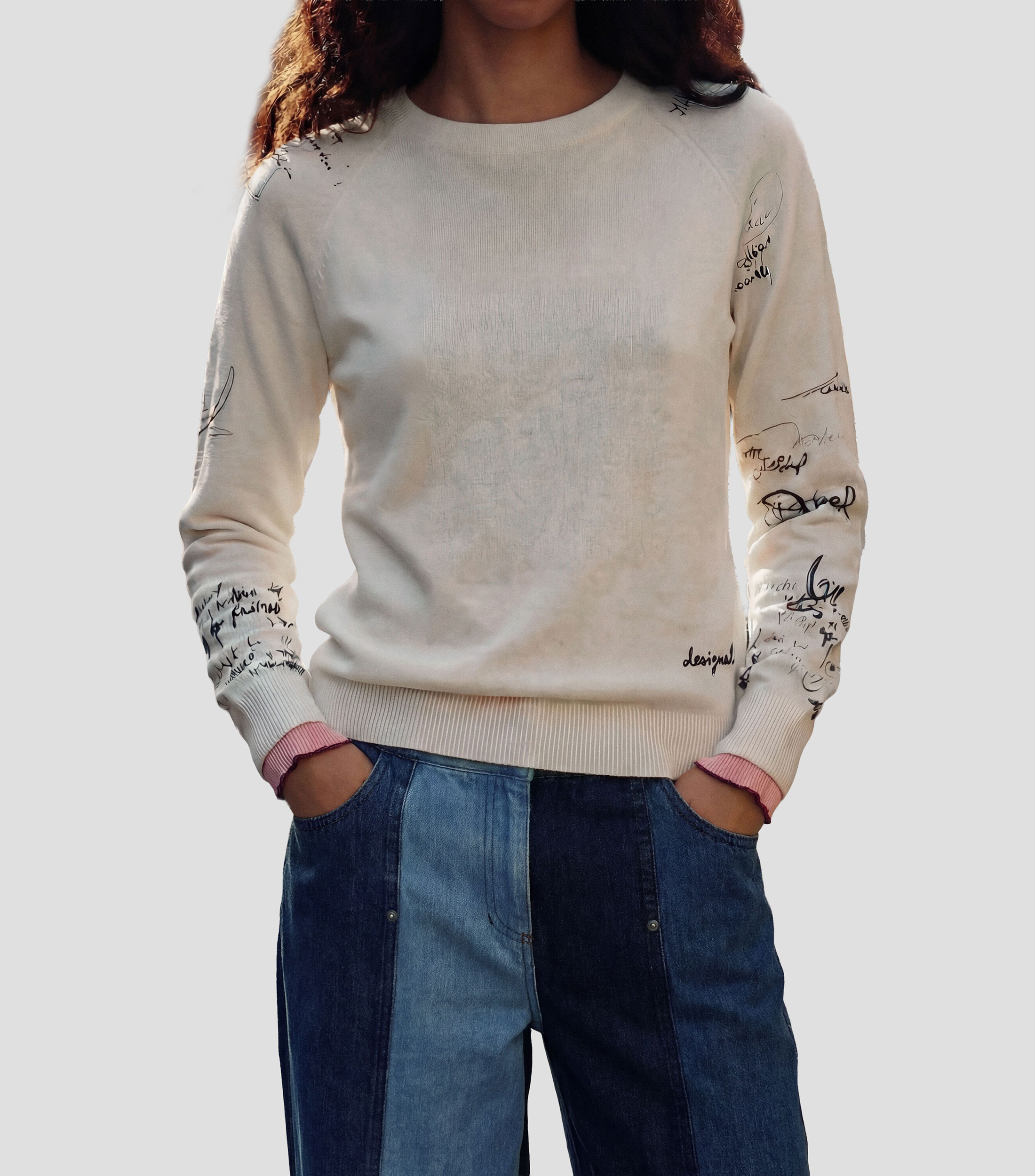 Suéter cuello redondo Mujer